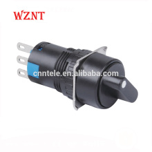 round type manual stop 2 position mini push button switch